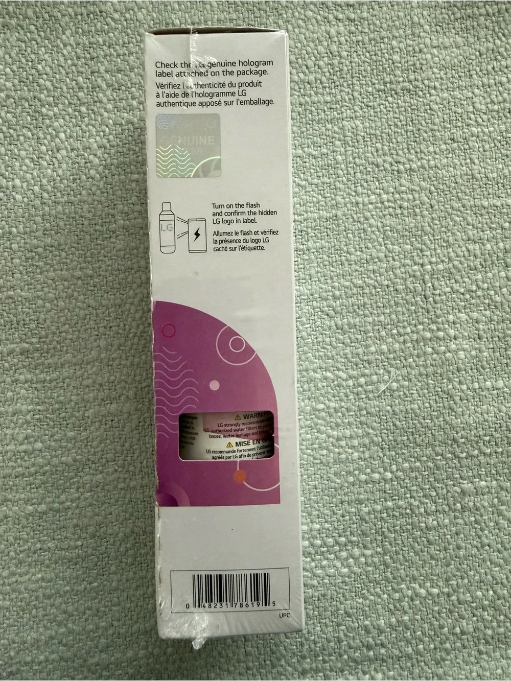 LG Water Filter LT800P Replacement Cartridge - NIB NWT In Original Plastic